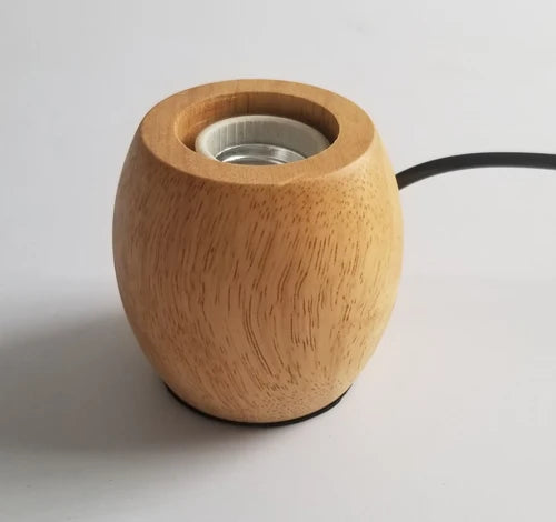 Lampe de chevet bois et metal