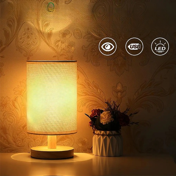 Lampe de chevet bois flotté