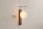 Lampe de chevet bois foncé - Vignette | Aura Douce 