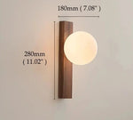 Lampe de chevet bois foncé - Vignette | Aura Douce 