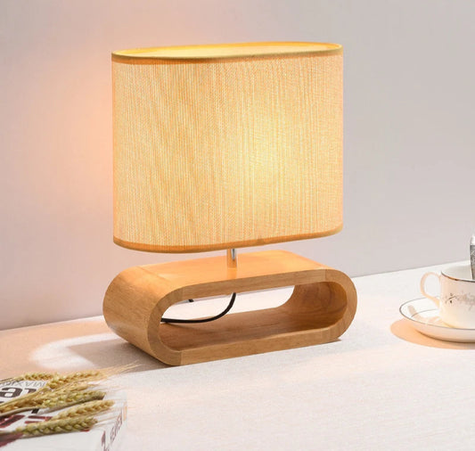 Lampe de chevet bois scandinave