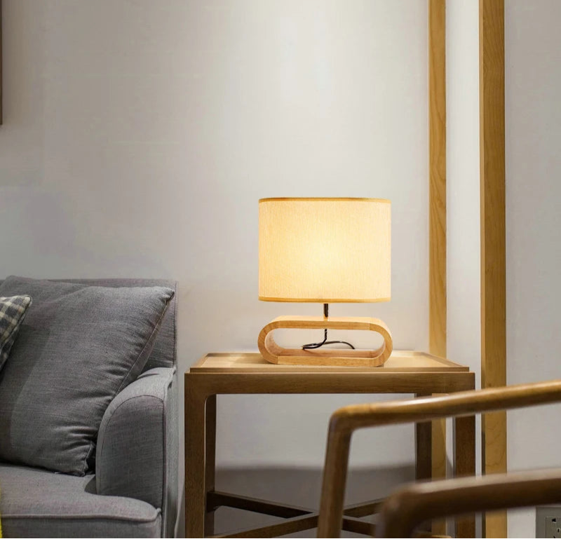 Lampe de chevet bois scandinave