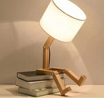Lampe de chevet bois scandinave - Vignette | Aura Douce 