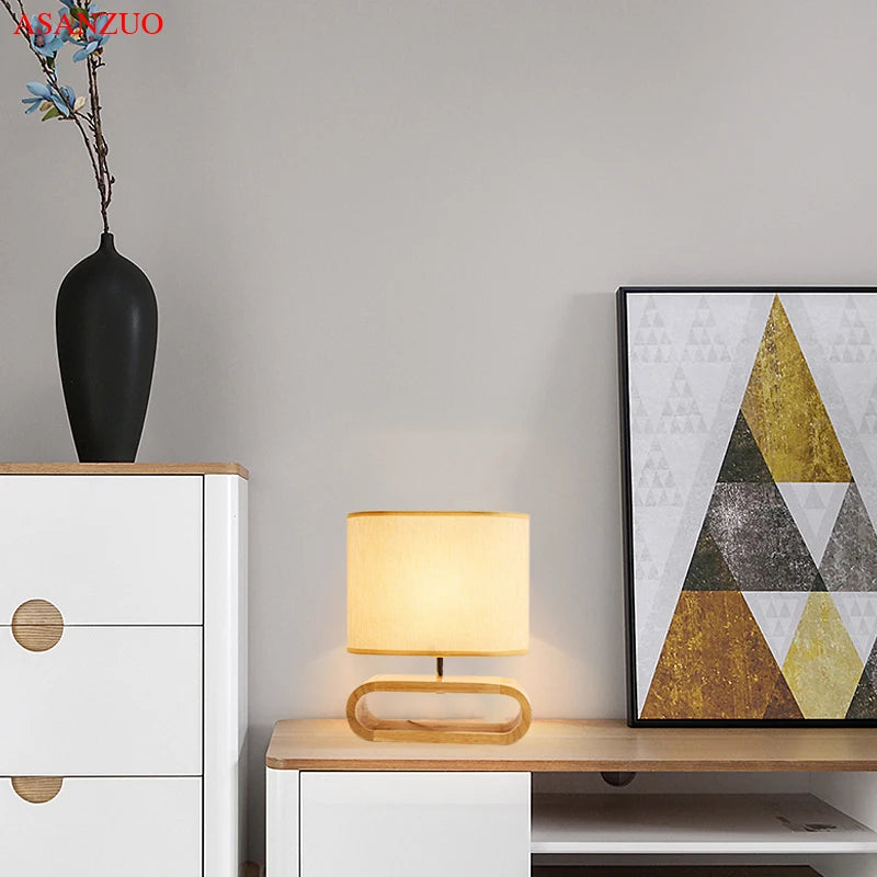 Lampe de chevet bois scandinave