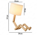 Lampe de chevet bois scandinave - Vignette | Aura Douce 