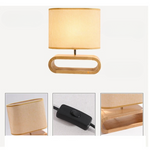 Lampe de chevet bois scandinave - Vignette | Aura Douce 