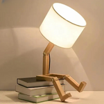 Lampe de chevet bois scandinave - Vignette | Aura Douce 