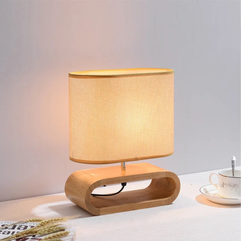 Lampe de chevet bois scandinave
