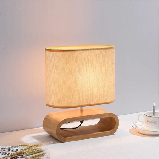 Lampe de chevet bois scandinave