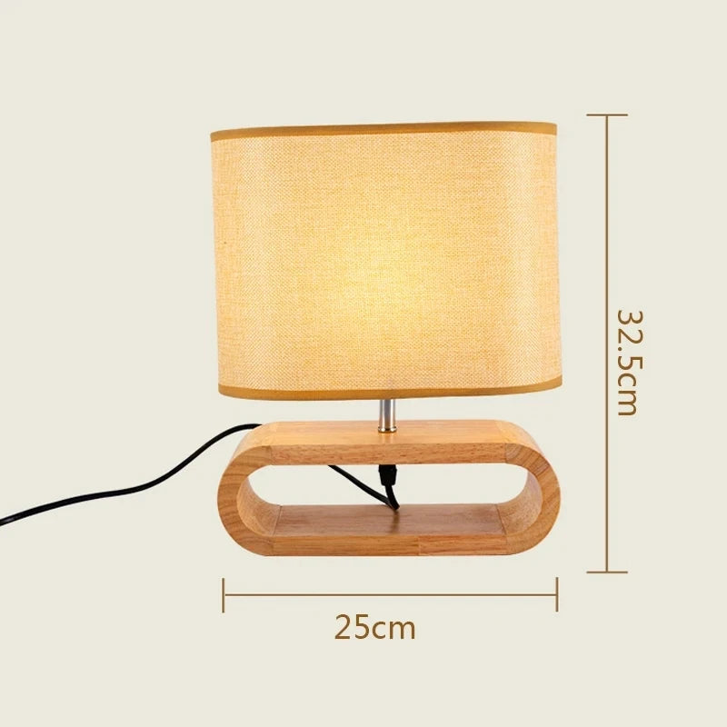 Lampe de chevet bois scandinave