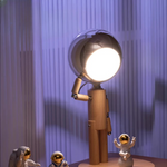 Lampe de chevet bonhomme en bois - Vignette | Aura Douce 