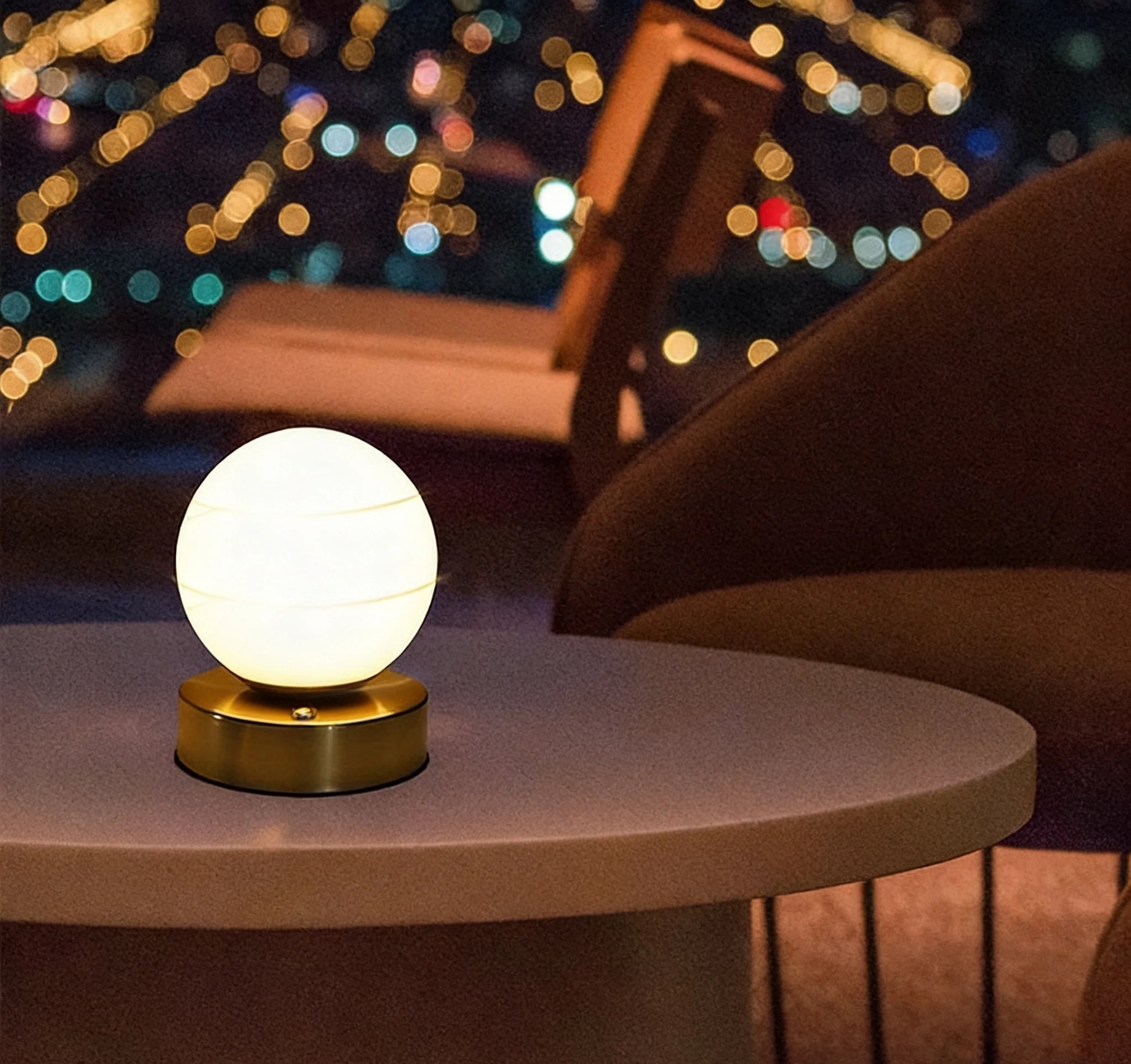 Lampe de chevet boule