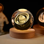 Lampe de chevet boule de cristal galaxie - Vignette | Aura Douce 