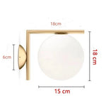Lampe de chevet boule en verre - Vignette | Aura Douce 