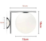 Lampe de chevet boule en verre - Vignette | Aura Douce 