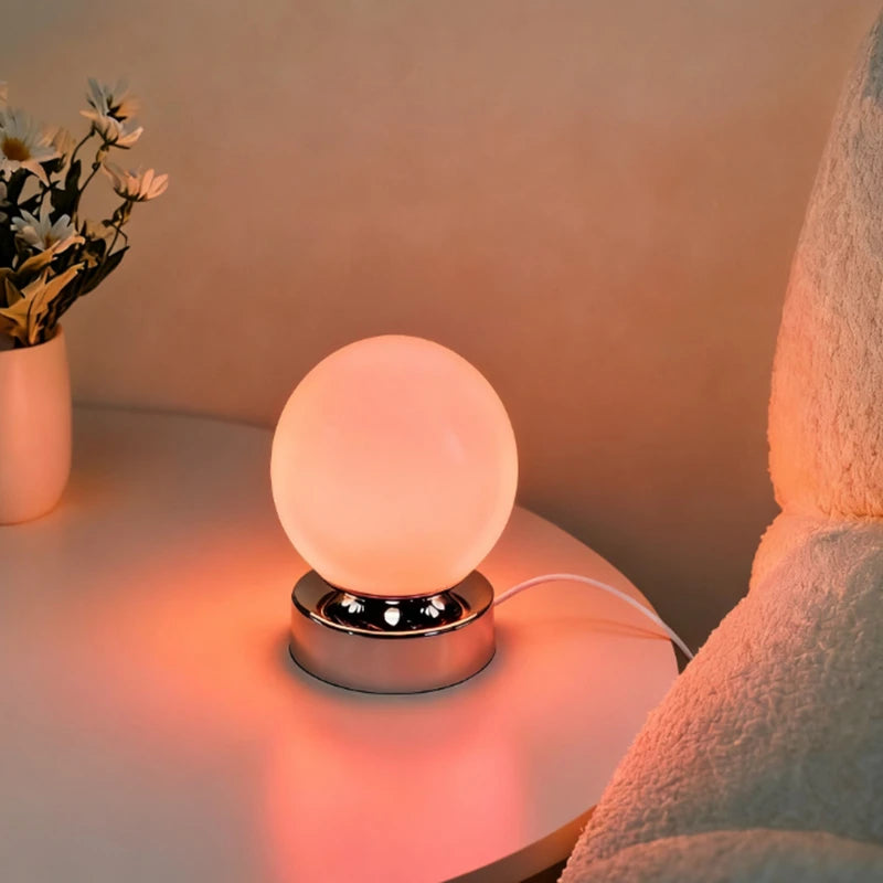 Lampe de chevet boule tactile