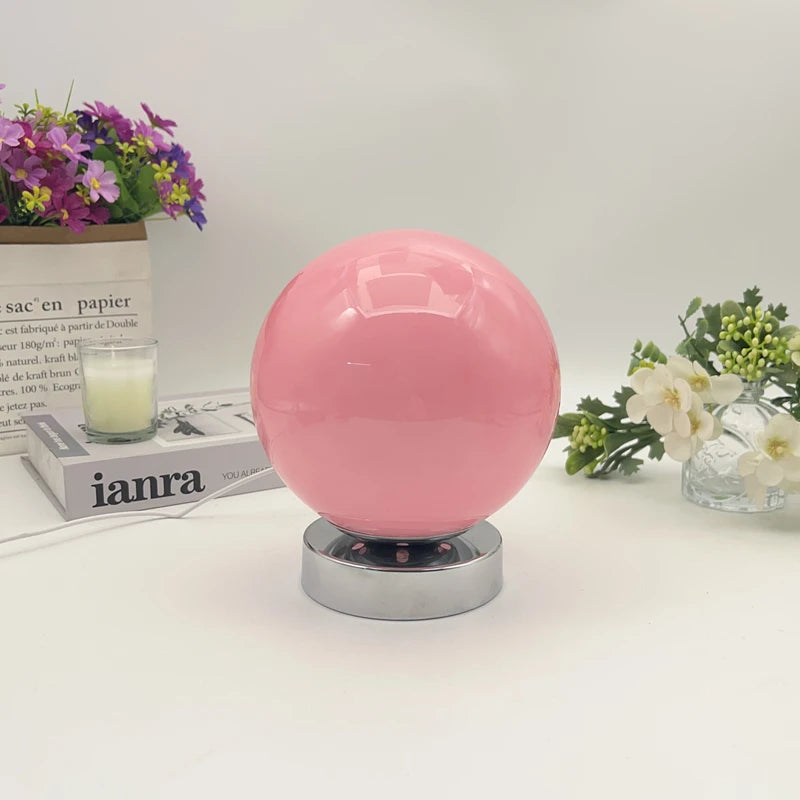 Lampe de chevet boule tactile