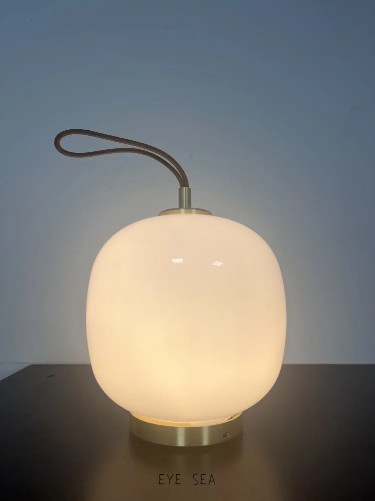 Lampe de chevet boule verre