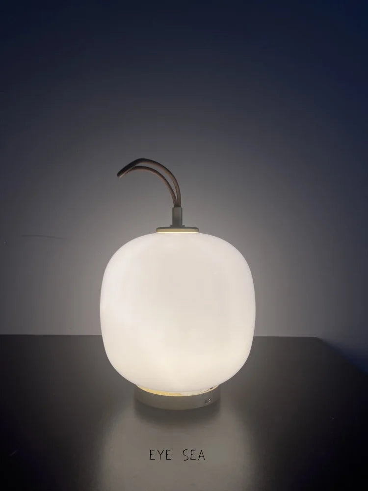 Lampe de chevet boule verre