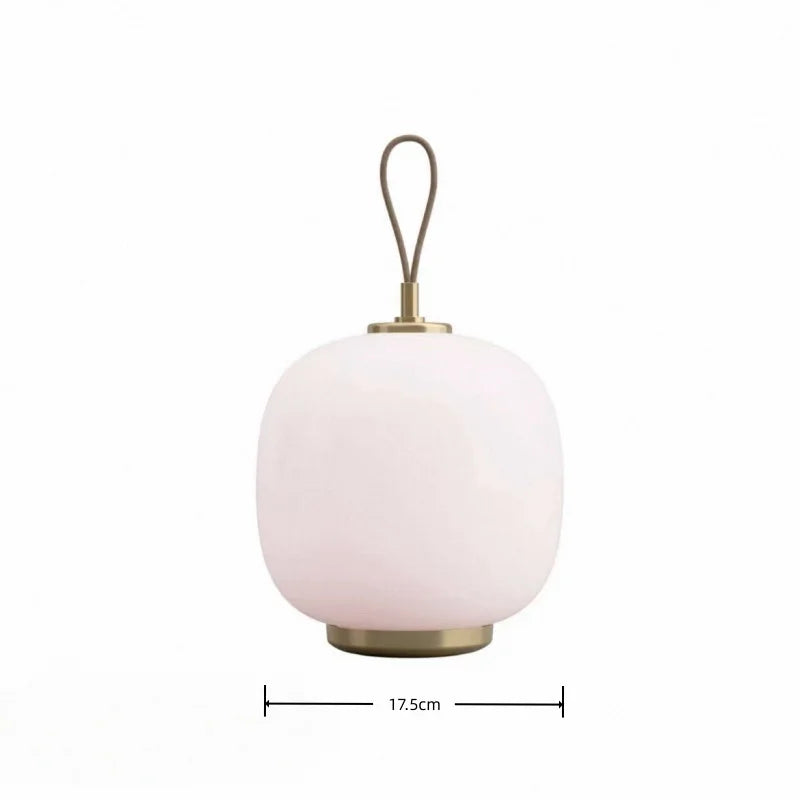 Lampe de chevet boule verre