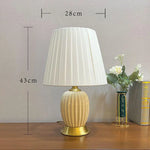 Lampe de chevet céramique blanche - Vignette | Aura Douce 
