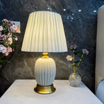 Lampe de chevet céramique blanche - Vignette | Aura Douce 