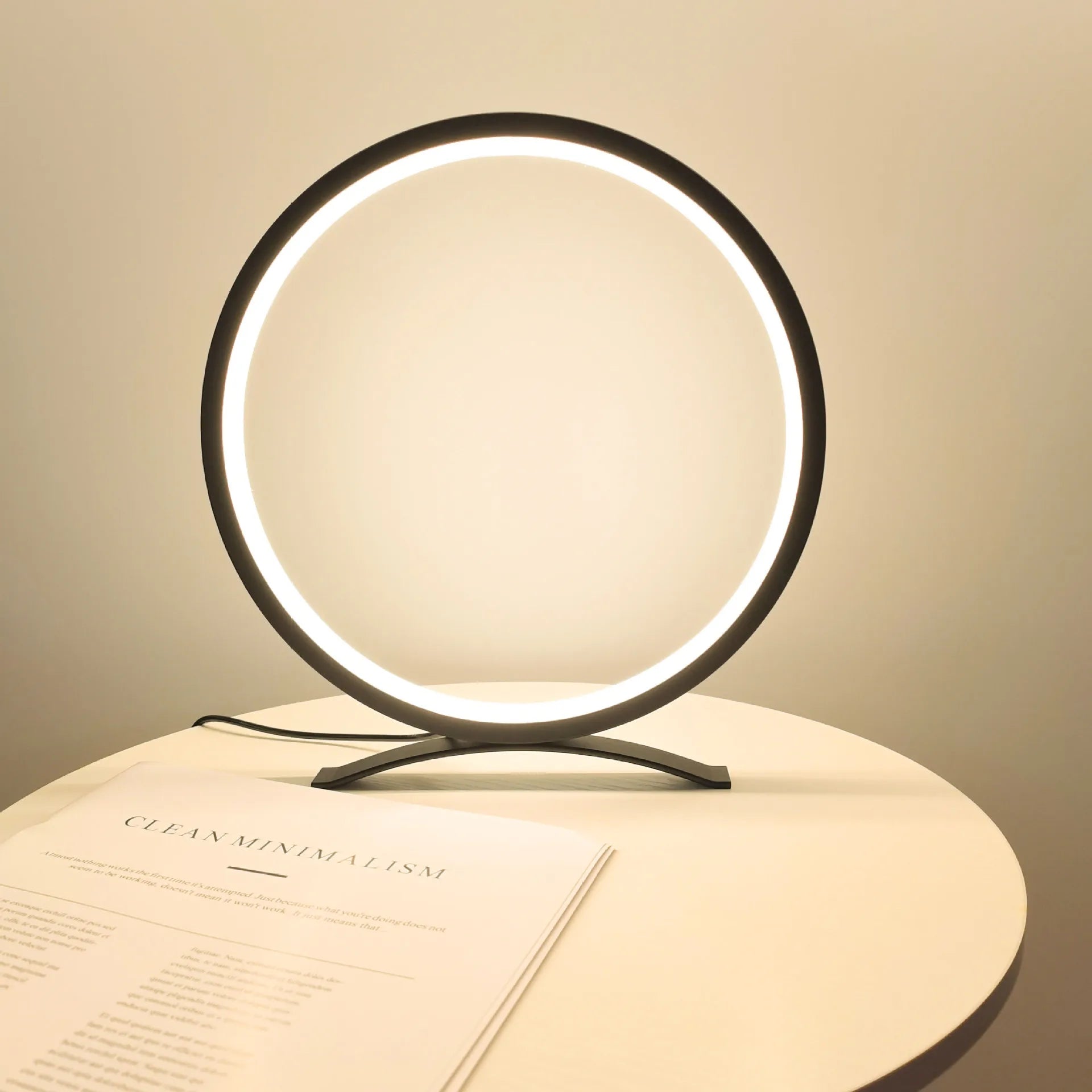 Lampe de chevet cercle