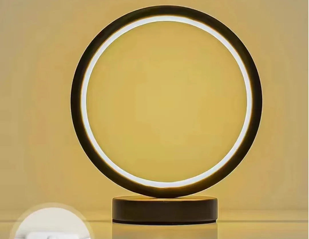 Lampe de chevet cercle  noir 