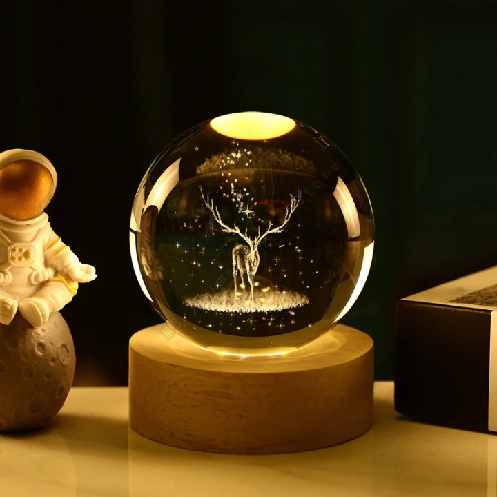 Lampe de chevet cerf