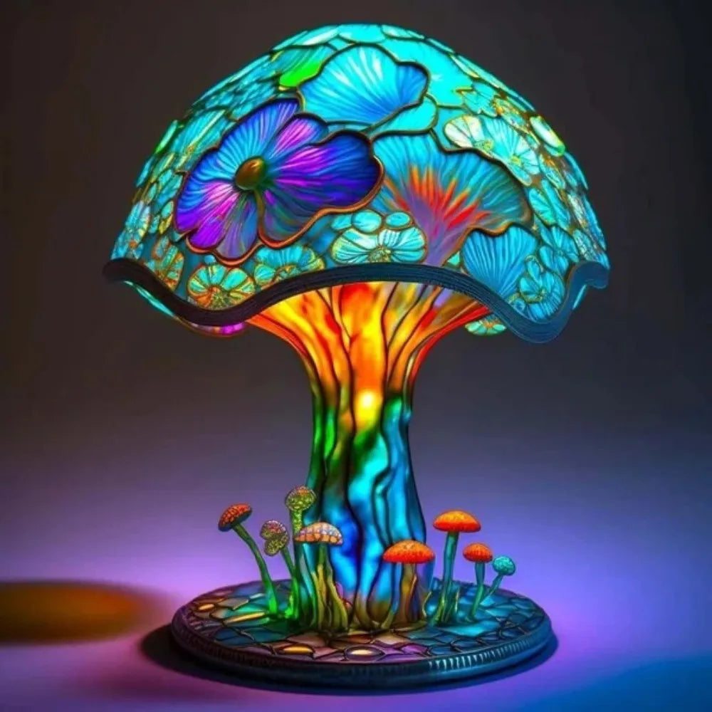 Lampe de chevet champignons