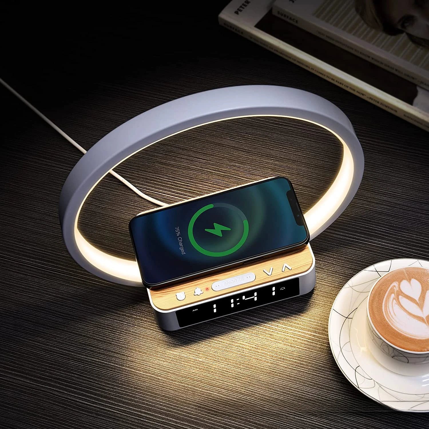 Lampe de chevet chargeur sans fil