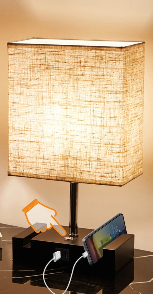 Lampe de chevet chargeur téléphone