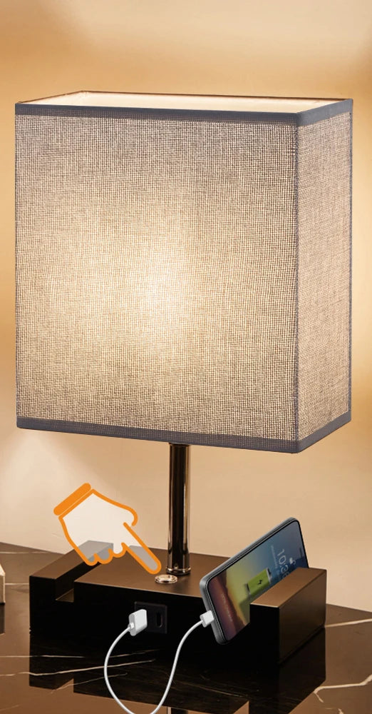 Lampe de chevet chargeur téléphone