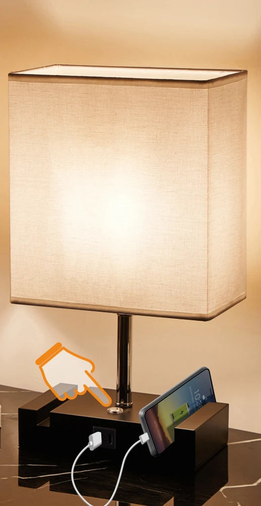 Lampe de chevet chargeur téléphone