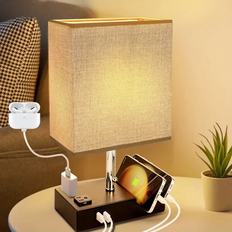 Lampe de chevet chargeur téléphone