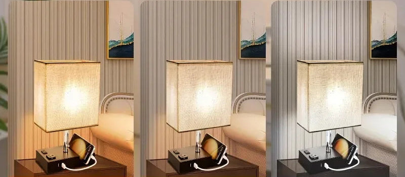 Lampe de chevet chargeur téléphone