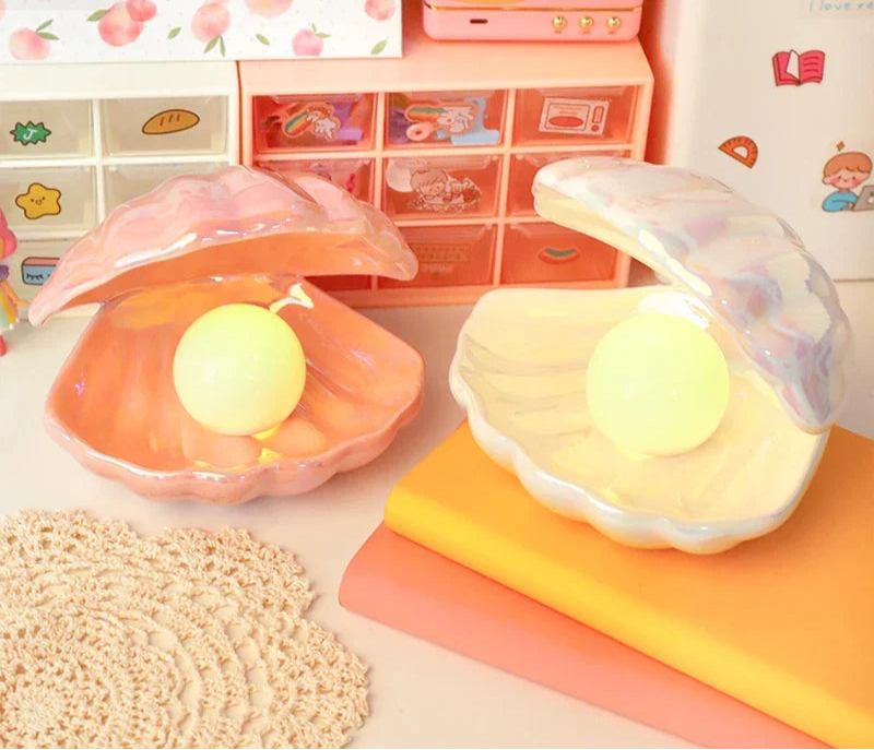 Lampe de chevet coquillage