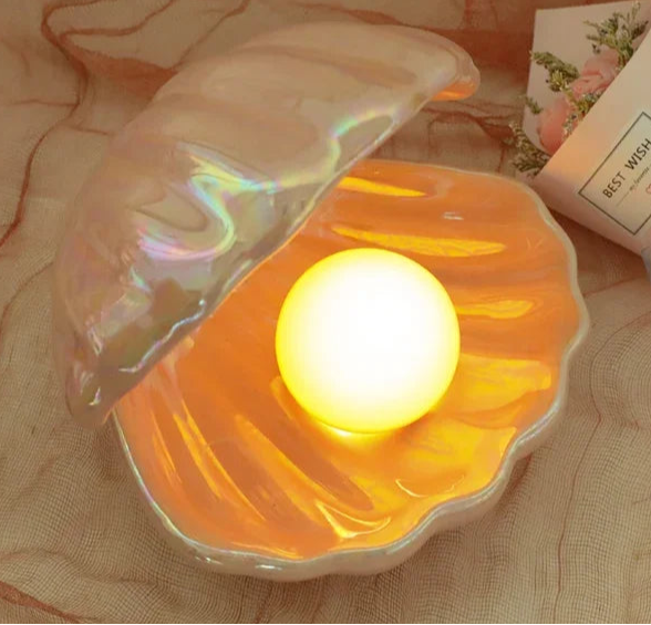 Lampe de chevet coquillage