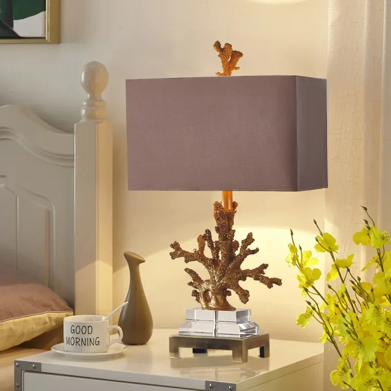 Lampe de chevet corail