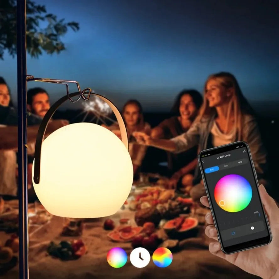 Lampe de chevet couleur avec télécommande sur application 