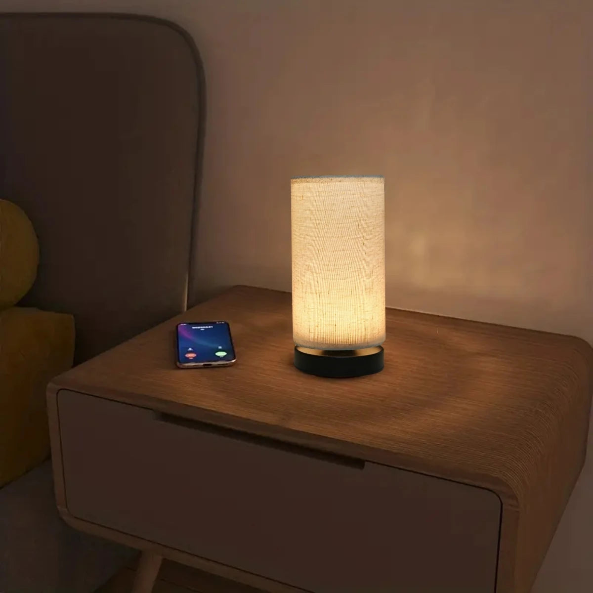 Lampe de chevet cylindre