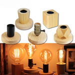 Lampe de chevet design bois - Vignette | Aura Douce 