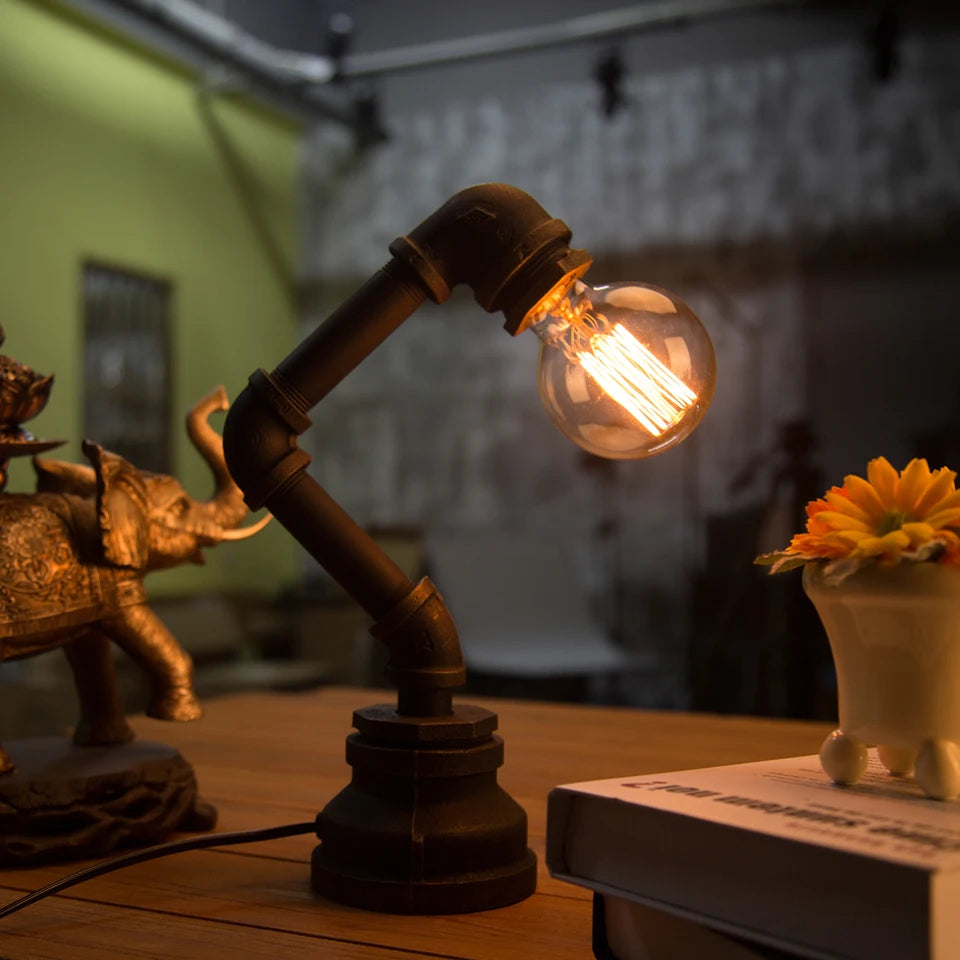 Lampe de chevet design industriel