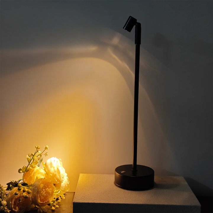Lampe de chevet design tactile blanc 