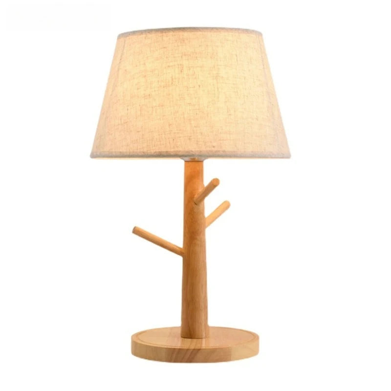 Lampe de chevet en bois
