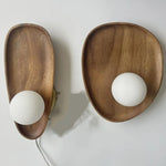 Lampe de chevet en bois naturel - Vignette | Aura Douce 