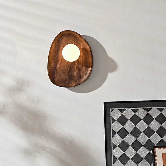 Lampe de chevet en bois naturel