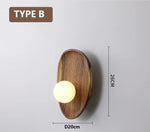 Lampe de chevet en bois naturel - Vignette | Aura Douce 