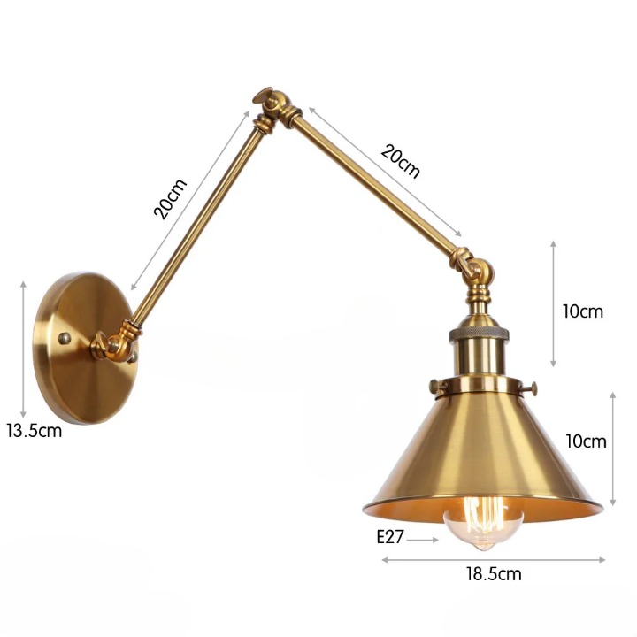 Lampe de chevet en cuivre