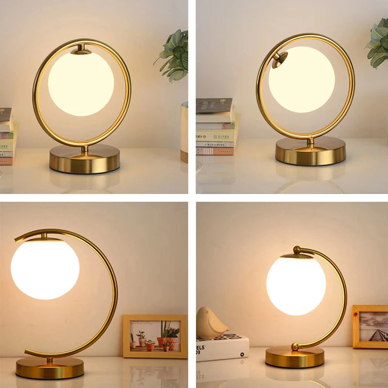 Lampe de chevet en laiton